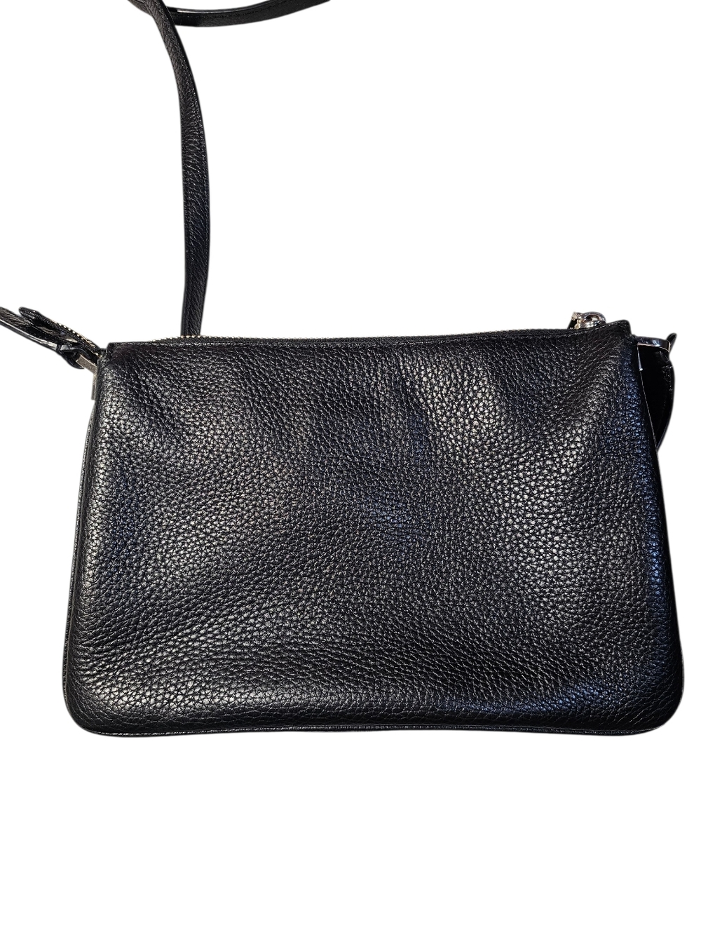 **SOLD** Pebbled Black Leather Kate Spade Jackson Triple Gusset Crossbody Bag - Picture 2 of 16